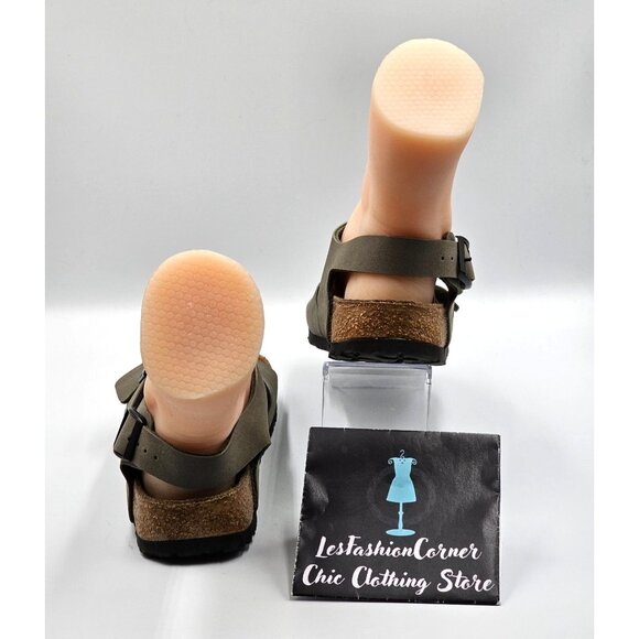 Birkenstock Betula Women's Olive Green Open Toe Double Strap Sandals Size 6 2346 - Picture 5 of 16